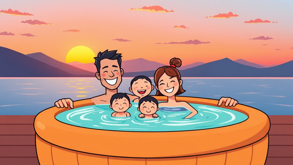 방문 후기 & 할인 경험 공유 (cartoon 스타일)