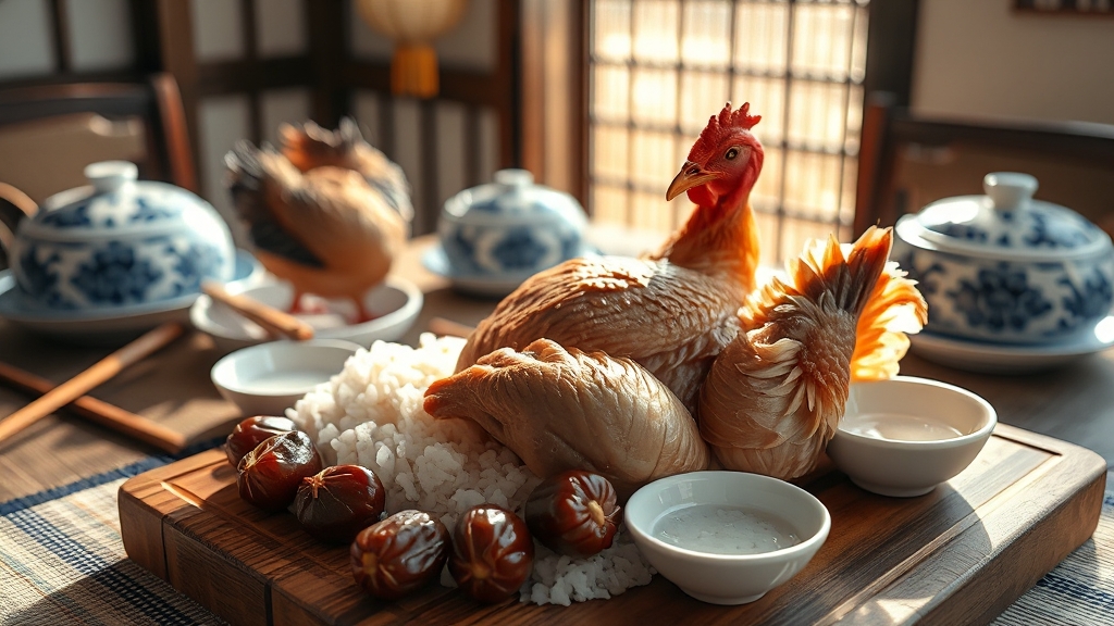 삼계탕 맛있게 끓이는 법 (realistic 스타일)
