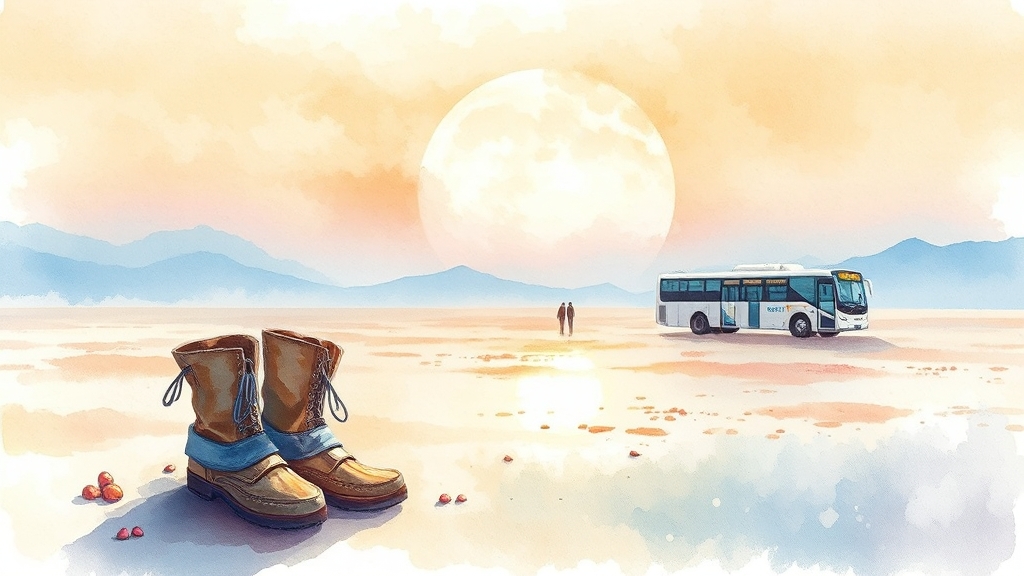 방문 정보 (교통, 숙박) (watercolor 스타일)