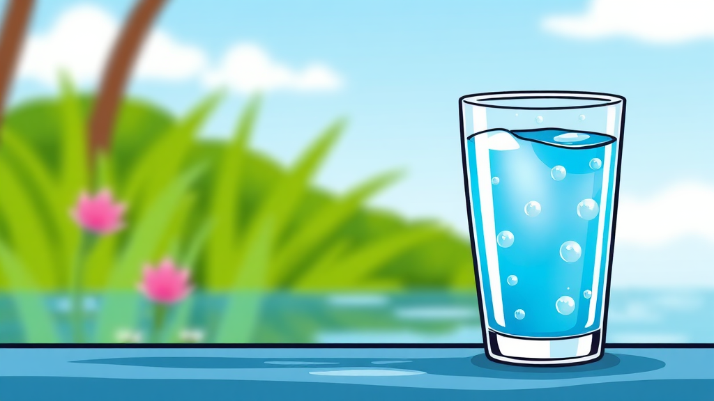 좋은 물 선택을 위한 조언 (cartoon 스타일)