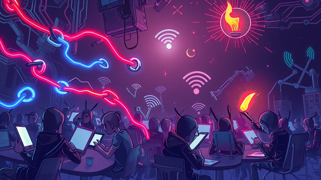 해킹 수법, 스미싱 & 유령 기지국? (cartoon 스타일)