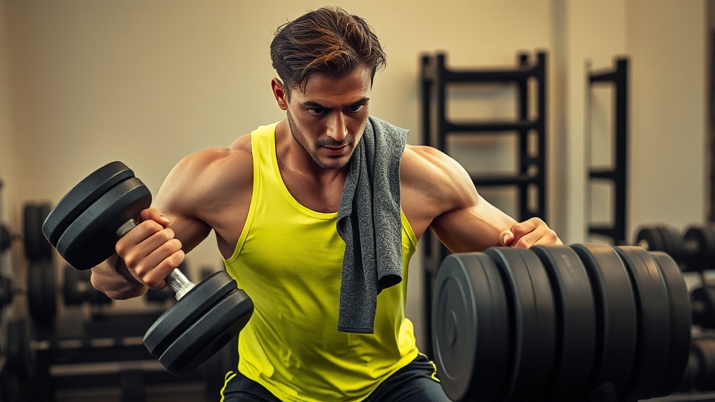 아령 선택 가이드: 무게와 종류 (realistic 스타일)