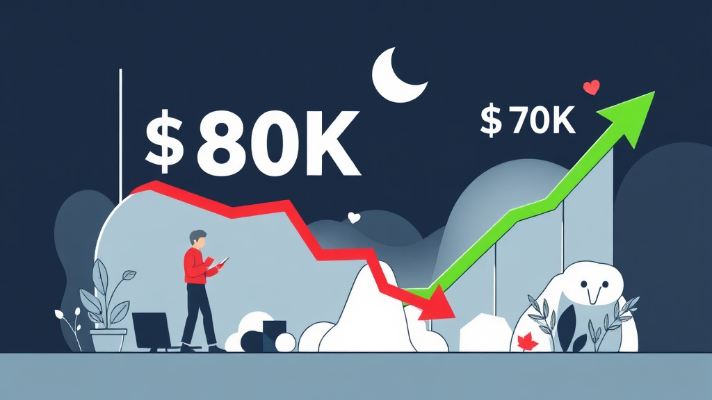 비트코인 8만 달러 붕괴! 원인과 전망 4 8만 달러 붕괴, 의미는? (illustration 스타일)