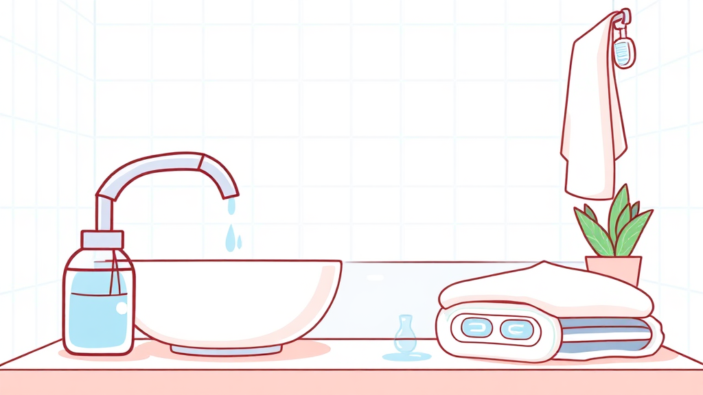 욕실용품 공유, 위생과 에티켓 사이 현명한 선택법 6 칫솔, 비누, 수건 등 주요 욕실용품 공동 사용 시 고려사항 (illustration 스타일)