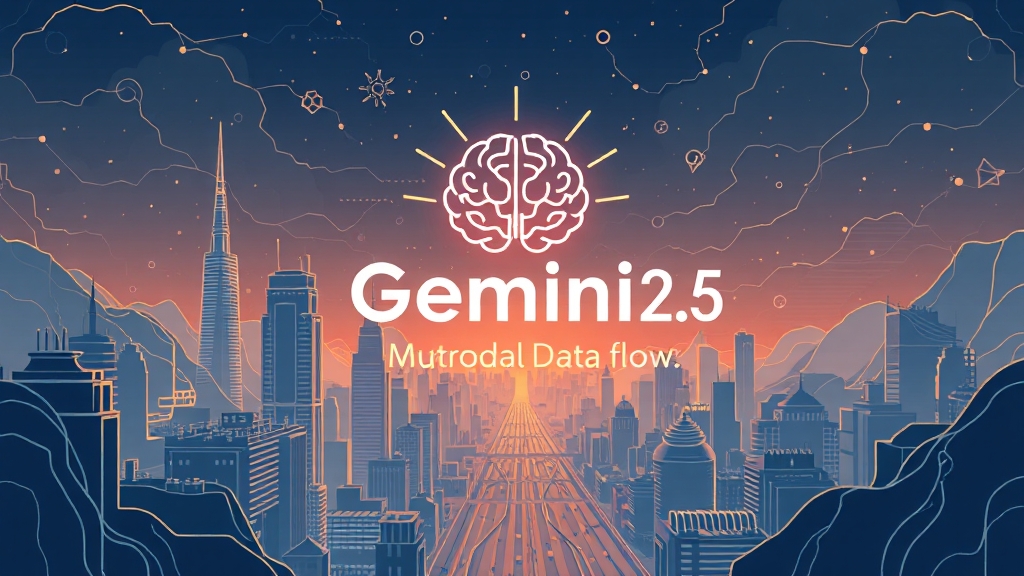 제미나이 2.5 Pro 소개 (illustration 스타일)