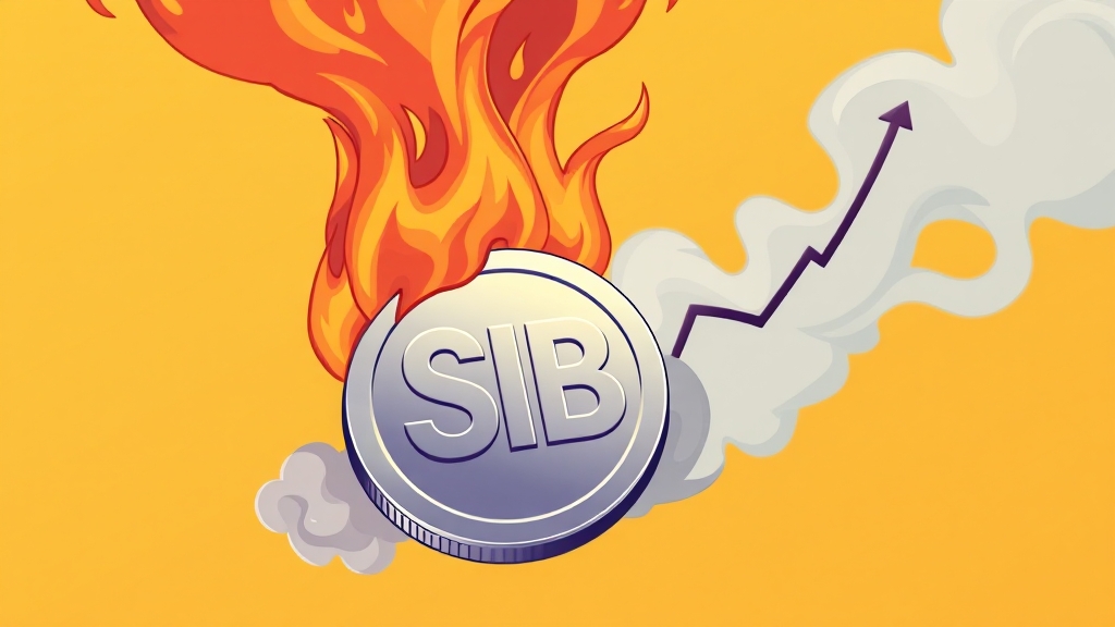 소각 이슈 및 시장 영향 (cartoon 스타일)