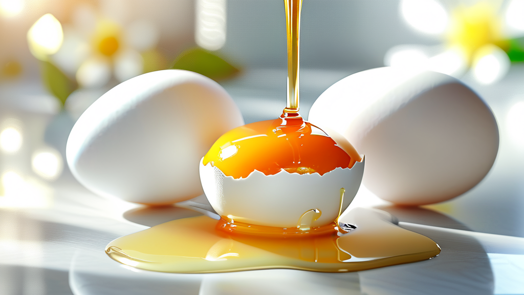 맛있는 반숙 계란, 몇 분이면 완성될까? (realistic 스타일)