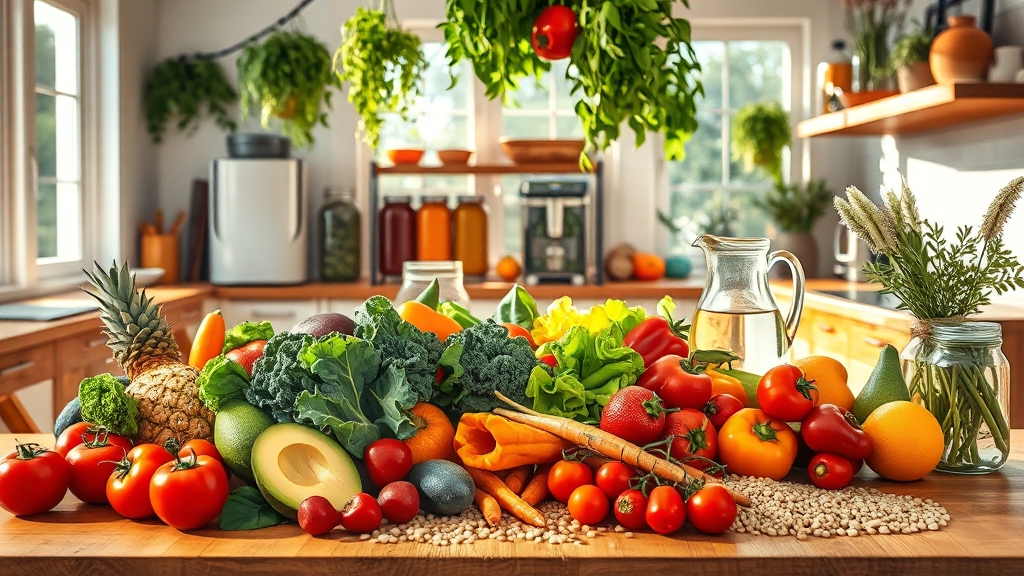 식단 가이드: 핵심은 꾸준함 (realistic 스타일)