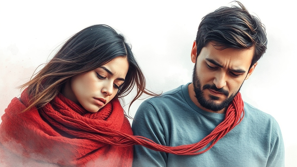 부부 갈등의 원인 분석 (watercolor 스타일)