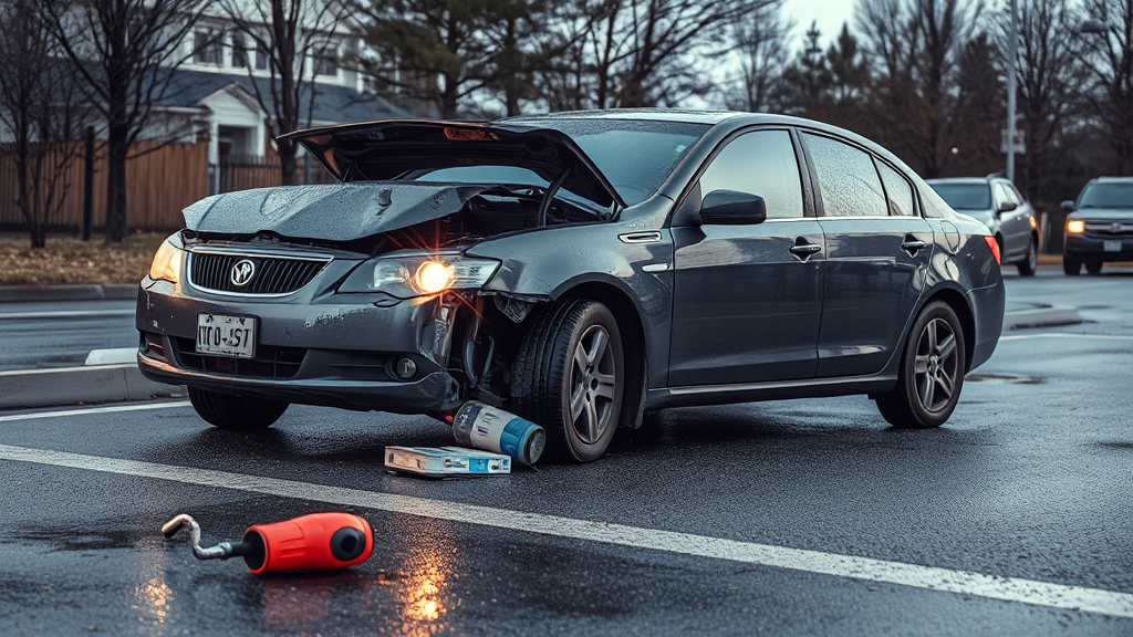 물피도주 피해, 증거 확보가 중요! (realistic 스타일)