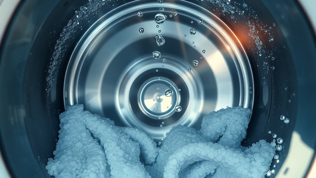세탁기 청소 주기 및 예방 (realistic 스타일)