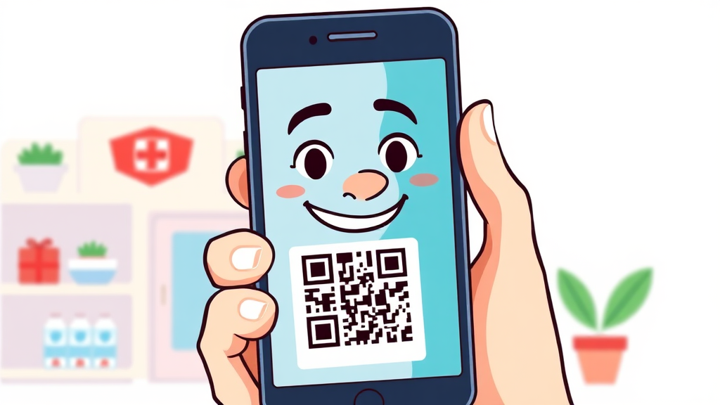 모바일 건강보험증이란? (cartoon 스타일)