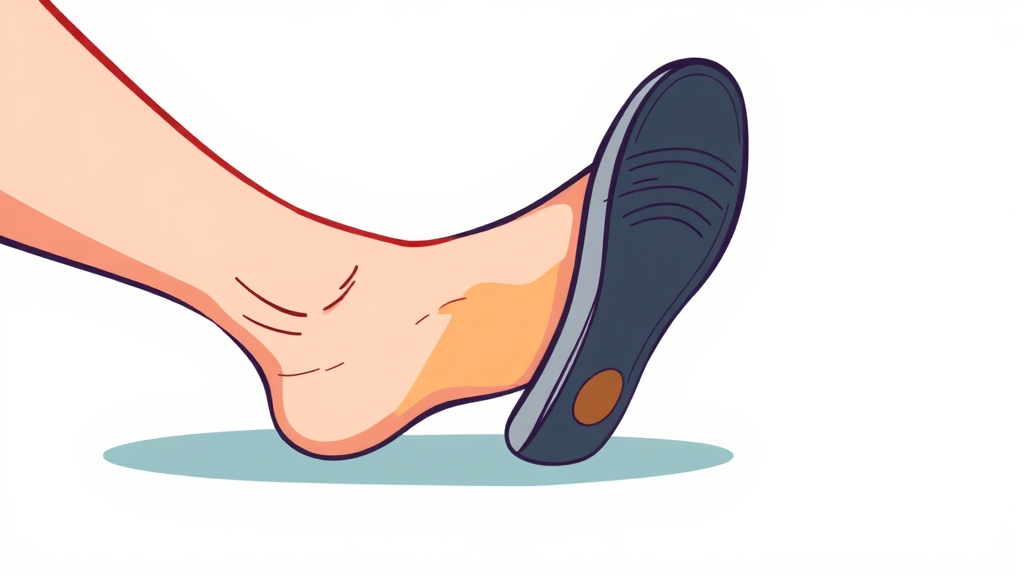 족저근막염 재발 방지 생활 습관 (cartoon 스타일)