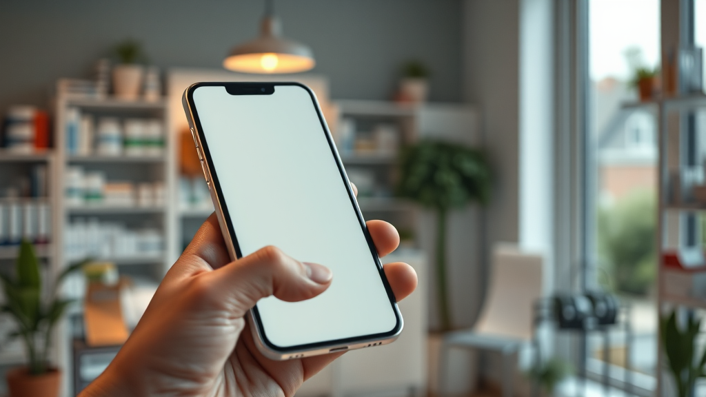 처방전 발급 및 약 수령 (realistic 스타일)