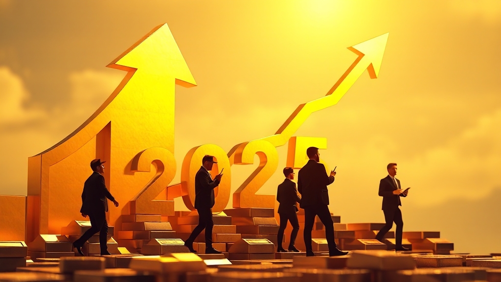 2025년 금 시장 전망 및 투자 팁 (realistic 스타일)