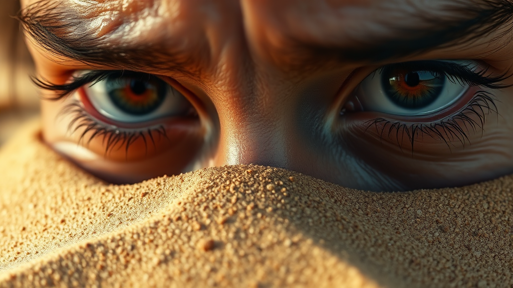 안구건조증의 다양한 증상 (realistic 스타일)