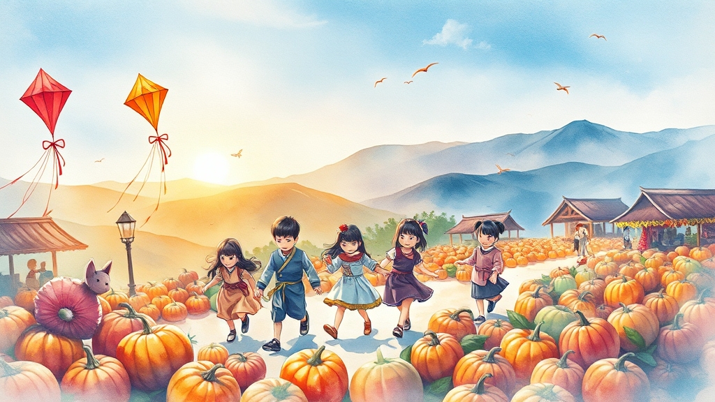 축제 프로그램, 무엇을 즐길까? (watercolor 스타일)