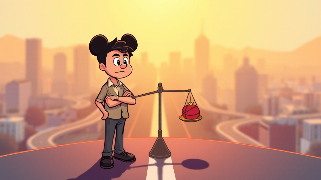 결정 전, 무엇을 고려해야 할까요? (cartoon 스타일)