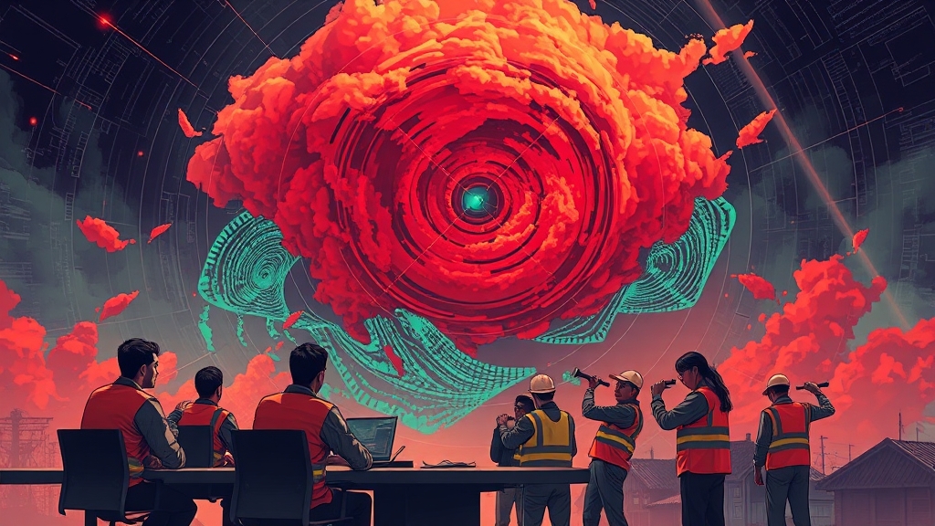 폭우 및 태풍 대비 (illustration 스타일)