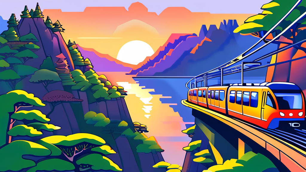 예당호 모노레일, 이것만 알면 예약 끝! (cartoon 스타일)