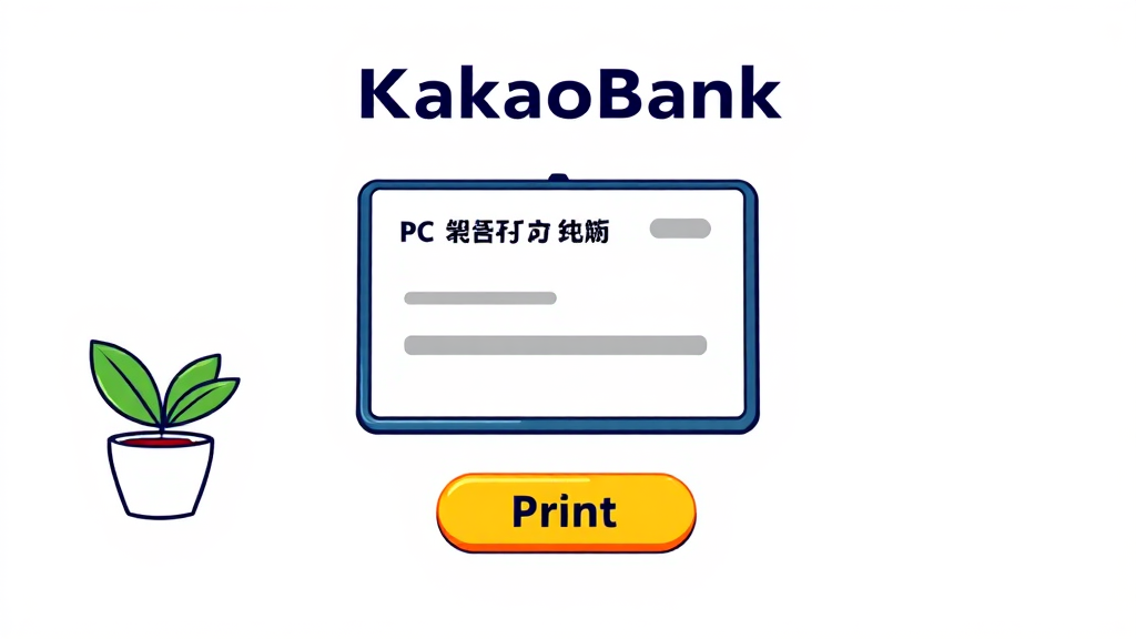 PC에서 통장사본 출력하기 (cartoon 스타일)