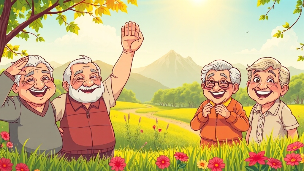 기초연금 중복 수령 여부 (cartoon 스타일)