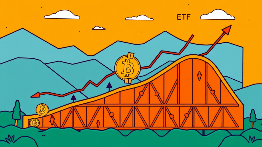 비트코인 ETF: 투자 전략 및 전망 (cartoon 스타일)