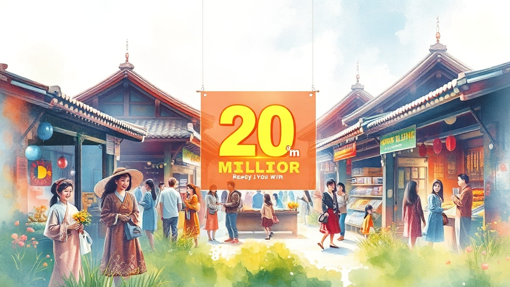 상생소비복권 참여 방법 (watercolor 스타일)