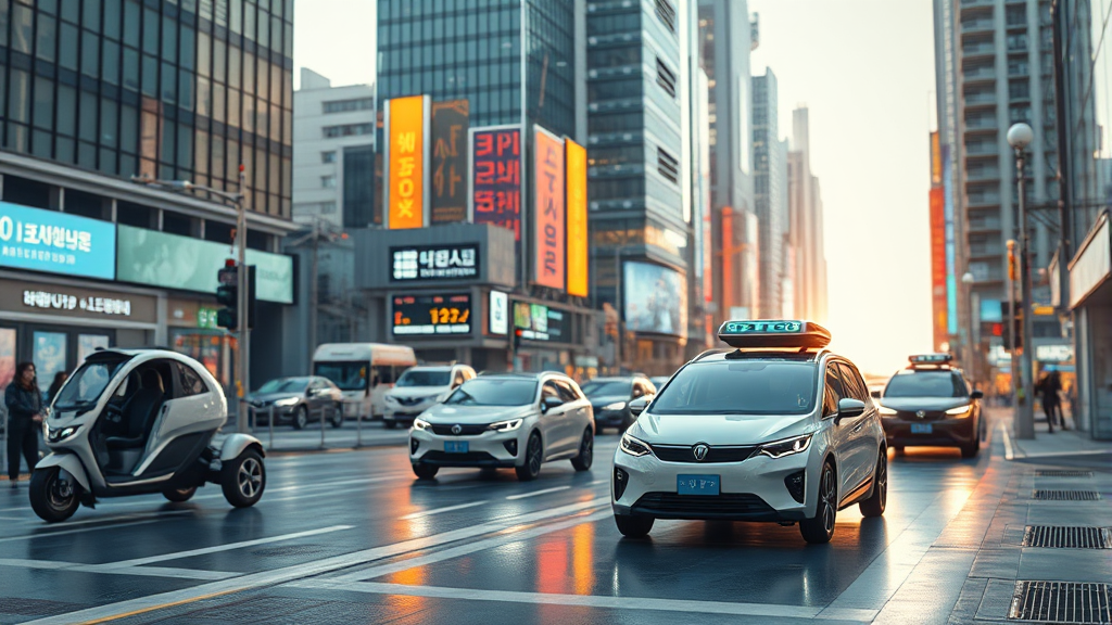 한국 기업의 CES 모빌리티 성과 (realistic 스타일)