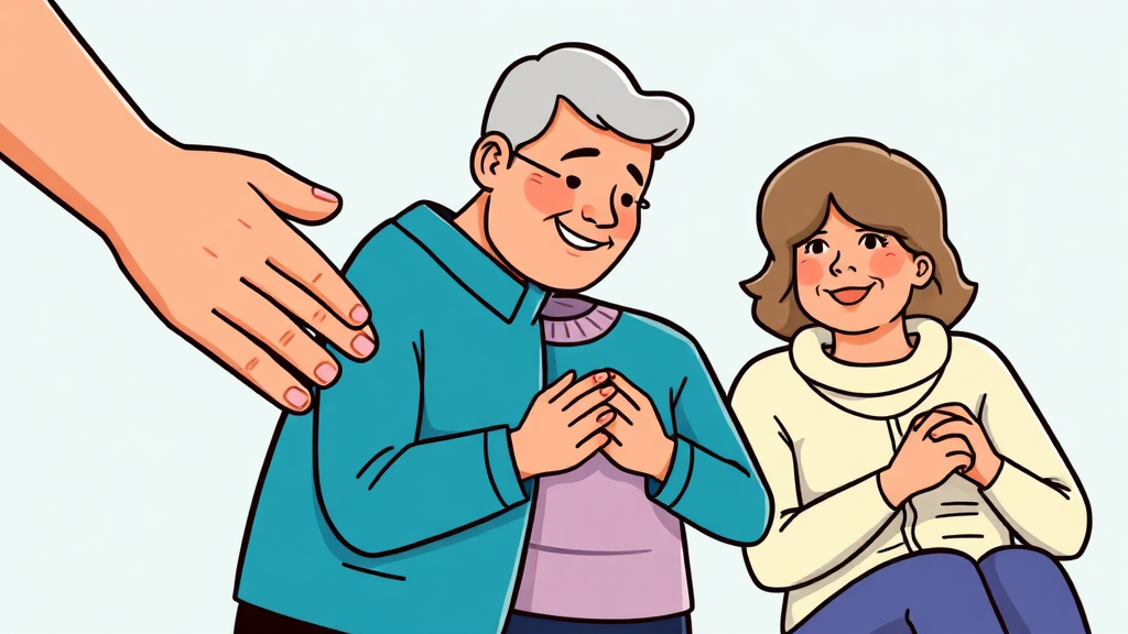 간병인 보험, 무엇이고 어떻게 보장될까요? (cartoon 스타일)