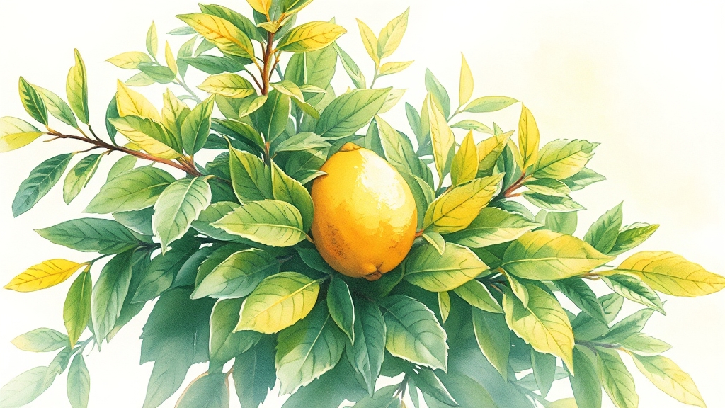 레몬버베나 부작용 (watercolor 스타일)