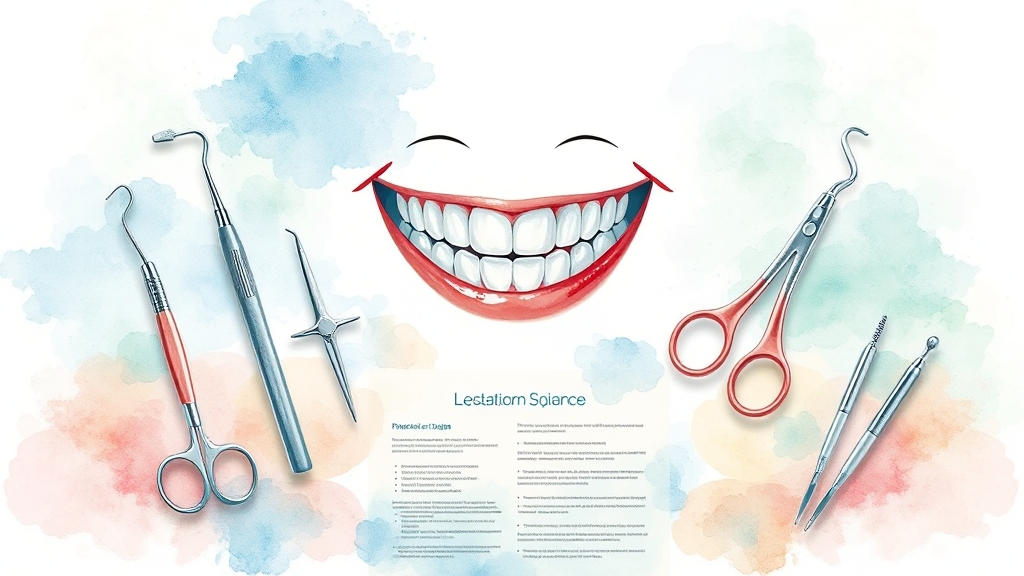 현명한 선택, 건강한 미소! (watercolor 스타일)