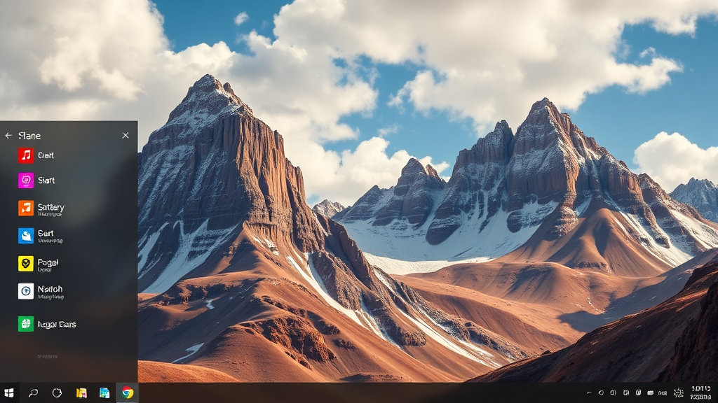 확 바뀐 시작 메뉴 & 작업 표시줄 (realistic 스타일)