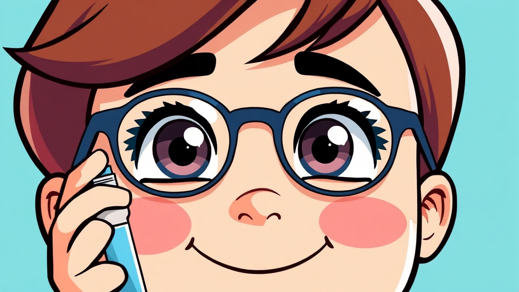 백내장 수술 전후 주의사항 및 관리 (cartoon 스타일)