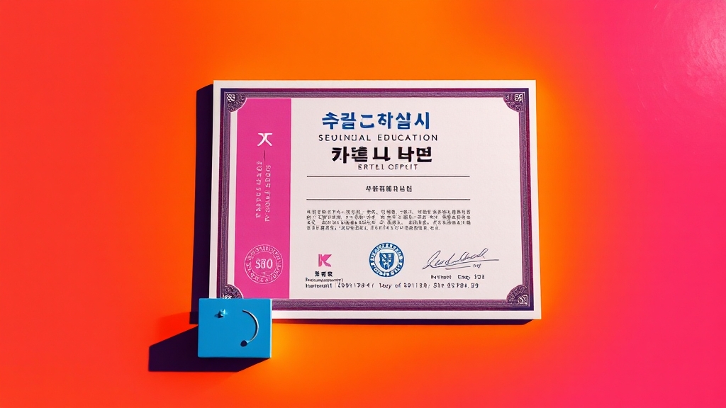 수료증, 어떻게 발급받을까요? (popart 스타일)