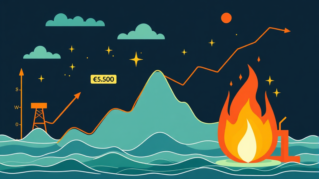 이란 전쟁, 주식 시장 폭락? 유가·환율 급등과 투자 전략 6 이란 사태가 한국 경제 및 주요 기업에 미치는 영향 분석 (illustration 스타일)