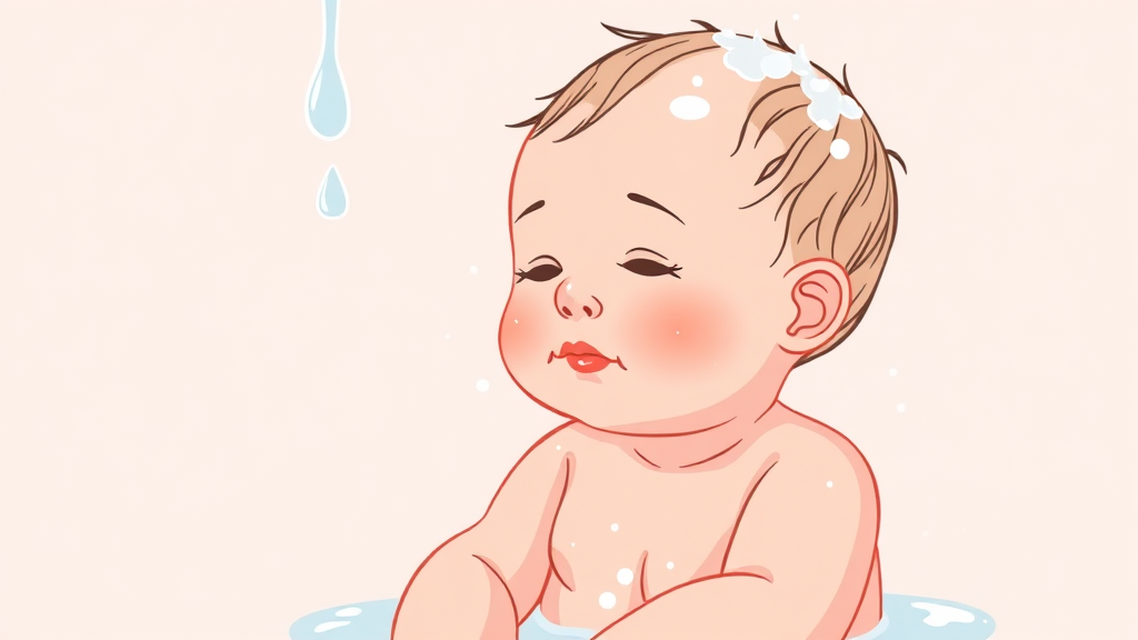 샤워 & 목욕 요법: 자극 최소화 (illustration 스타일)