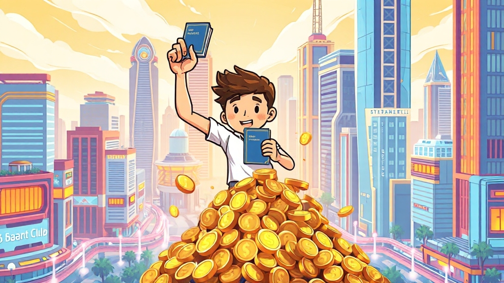 청년도약계좌 혜택 (cartoon 스타일)