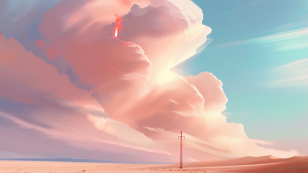 SOXL 투자 시 유의사항: 레버리지 상품의 위험성 (watercolor 스타일)