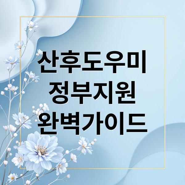 산후도우미
정부지원
완벽가이드 (비용 걱정 해결을 위한 산후도우미 정부 지원 신청 방법 총정리)
