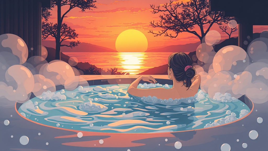 힐링 여행, 지금 떠나자! (illustration 스타일)