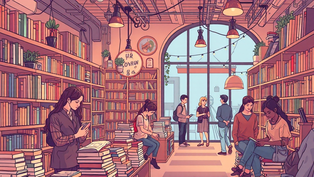 도서/서점 활용법 (illustration 스타일)