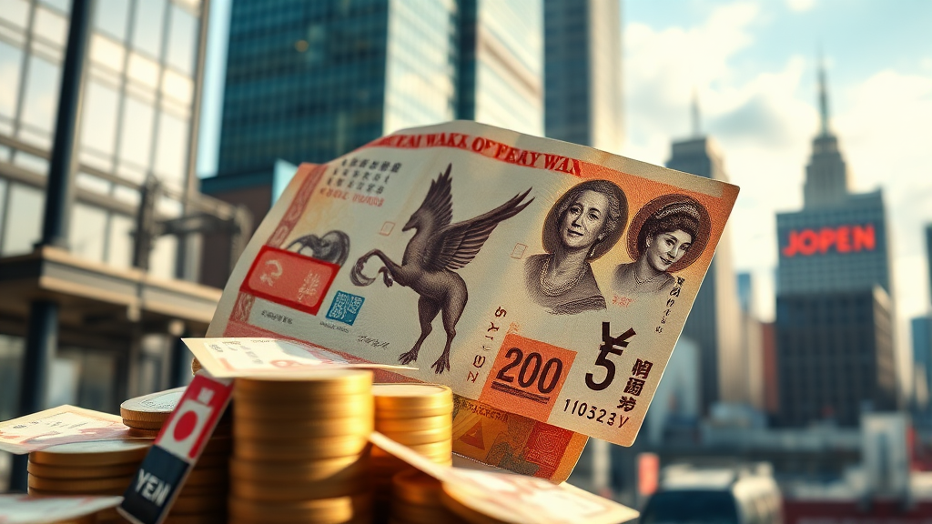 엔저 현상의 주요 원인 (realistic 스타일)