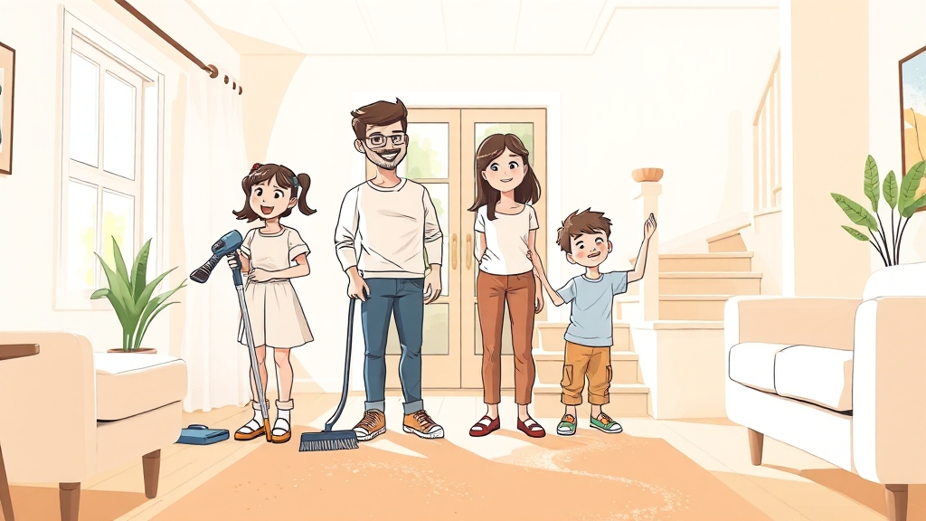 입주청소, 왜 필요할까요? (cartoon 스타일)