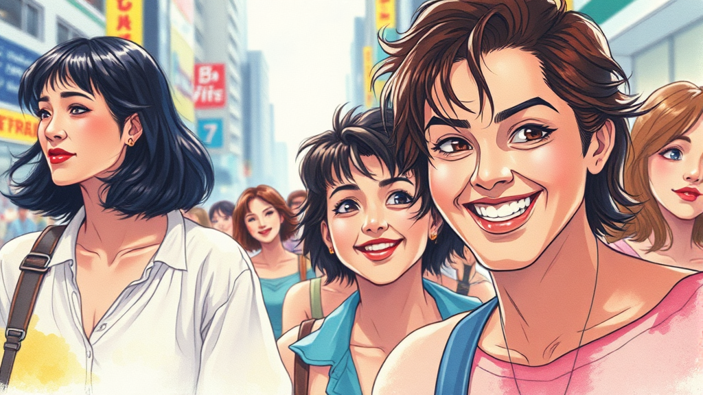 ‘골든보이’ 웃음 코드 분석 (watercolor 스타일)