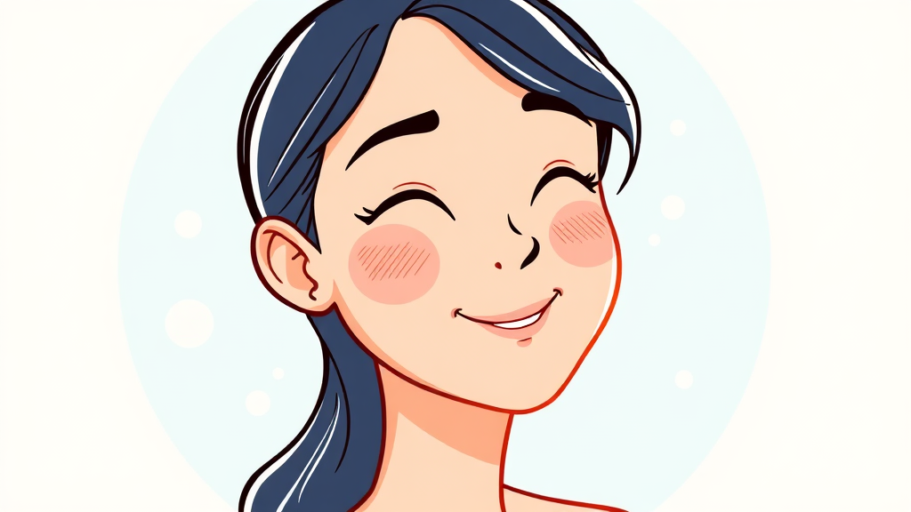 판테놀 주요 효능: 보습, 진정, 장벽 강화 (cartoon 스타일)