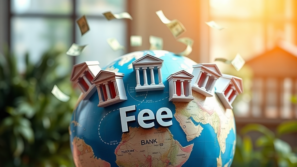 해외송금 수수료, 대체 뭘까? (realistic 스타일)