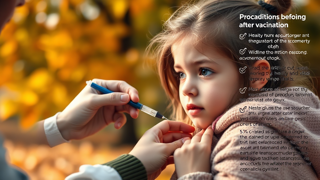 접종 전후 주의사항 (realistic 스타일)