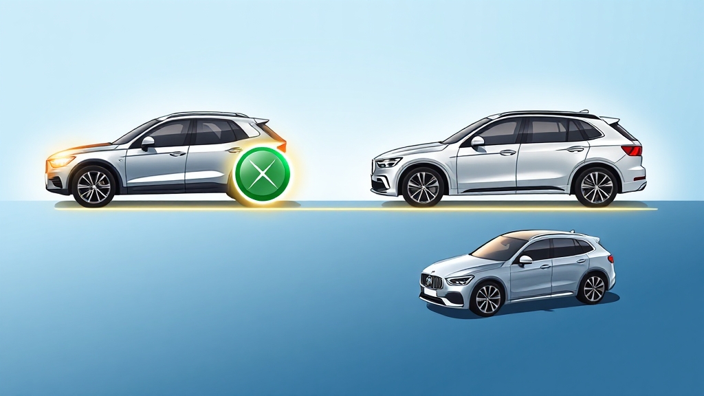 XC60, 경쟁 모델 비교 분석 (cartoon 스타일)