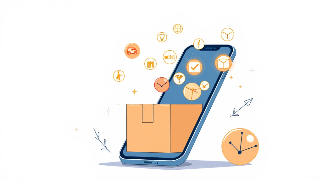 CJ대한통운 택배, 이제 똑똑하게 이용하세요! (illustration 스타일)